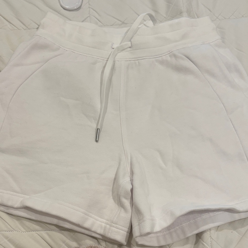 Lululemon Athletica White Athletic Shorts